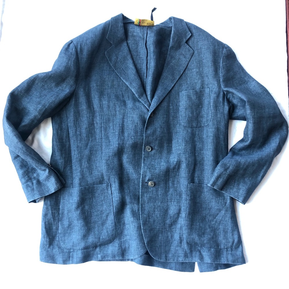 Loro Piana 100% Linen Blazer Size 58 Lightweight